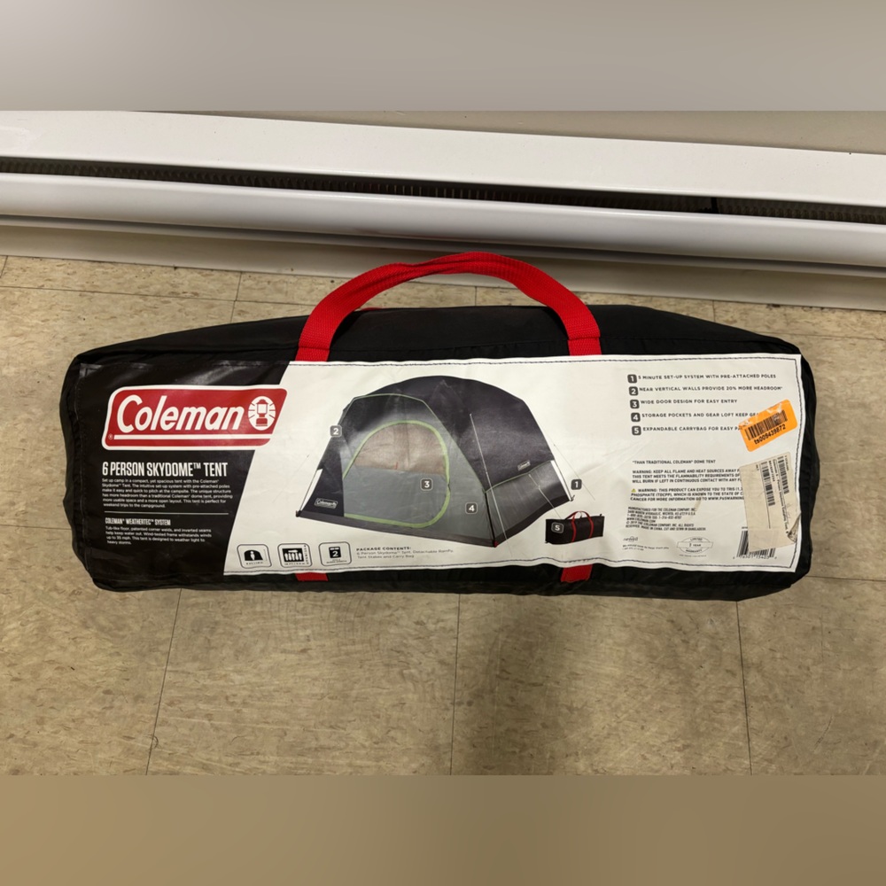 Coleman 6 person SKYDOME camping tent